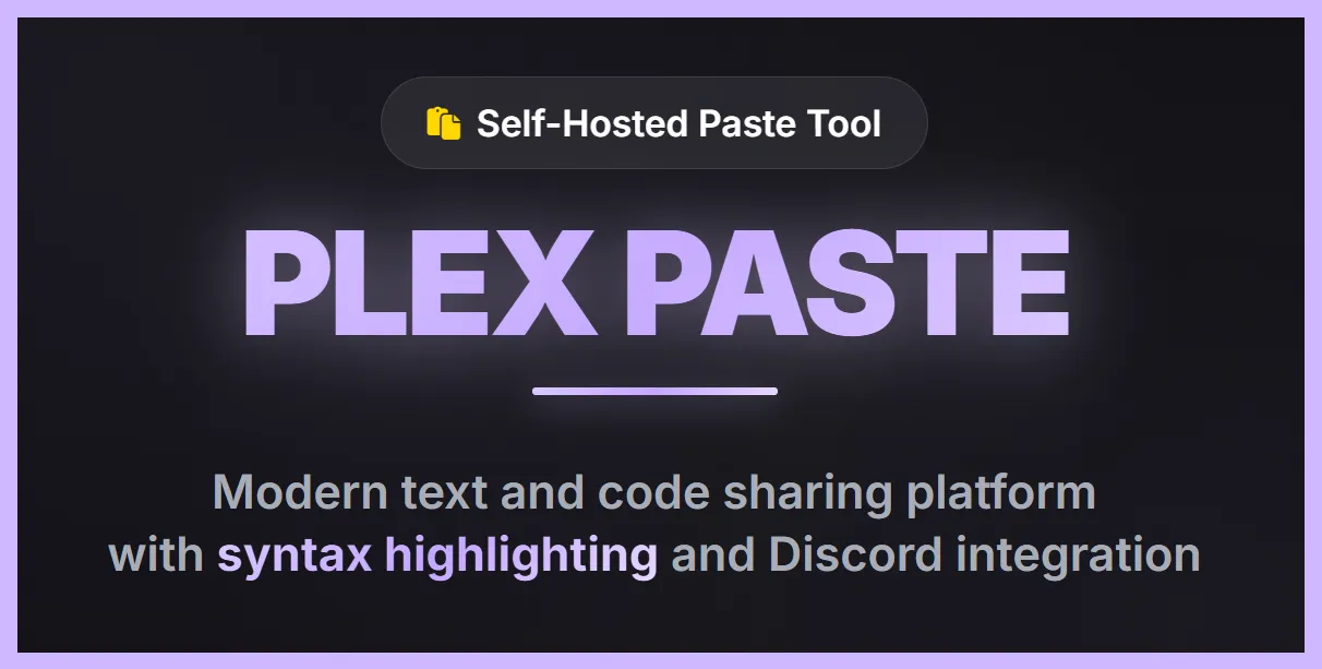 Plex Paste
